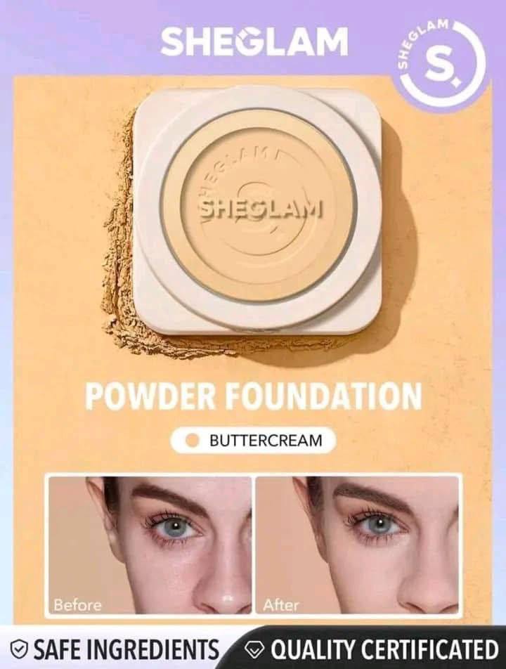💖 باودر فاونديشن شيجلام 3×1 – تغطية خرافية وبشرة حرير 💖 Sheglam Powder Foundation 3 in