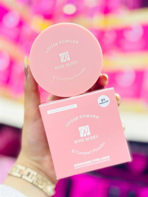 🤍 لوس باودر + كومباكت باودر دبل من روز بيري 🤍