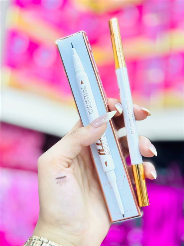 قلم حواجب روز بيري الدابل ✨✨ Rose Berry Double Brow Pencil 🤎