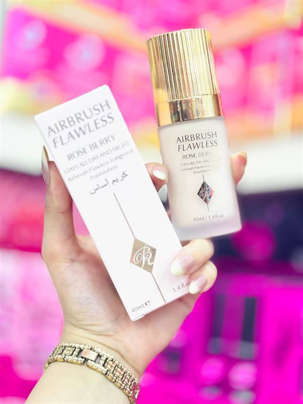 ✨ كريم أساس روز بيري إيربرش فلوليس – Rose Berry Airbrush Flawless Foundation ✨🔥