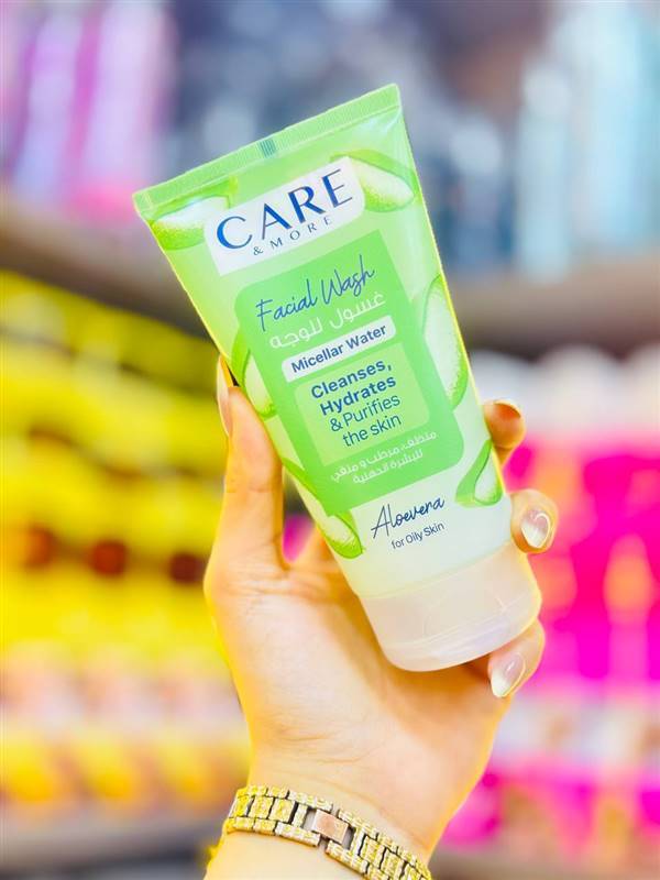 Care & More Aloe Vera Facial Cleanser – Oily Skin ✨غسول كير أند مور بالألوفيرا للبشرة الدهنية ✨
