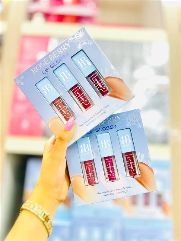 ✨🎉 سيت جلوس روز بيري – Rose Berry Gloss Set 🎉✨