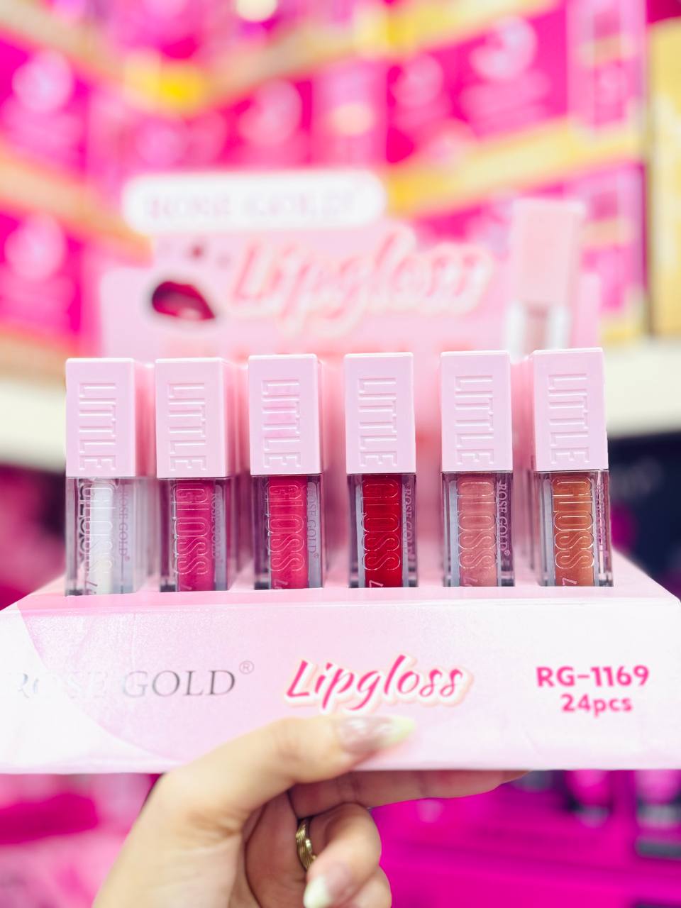 ليب جلوس ليفتر روز جولد طقم ( 6 قطع ) – Rose Gold Lifter Gloss ✨